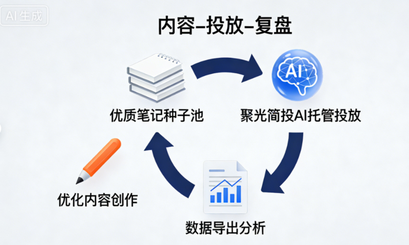 小红书广告代运营公司核心逻辑：AI 托管，自动跑最优投放